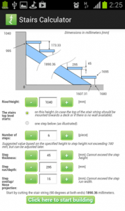 Stairs Calculator for Android