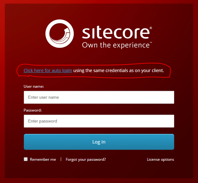 Log in to Sitecore using Single Sign On