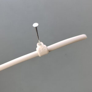 1 st vit spikklammer 3-5 mm